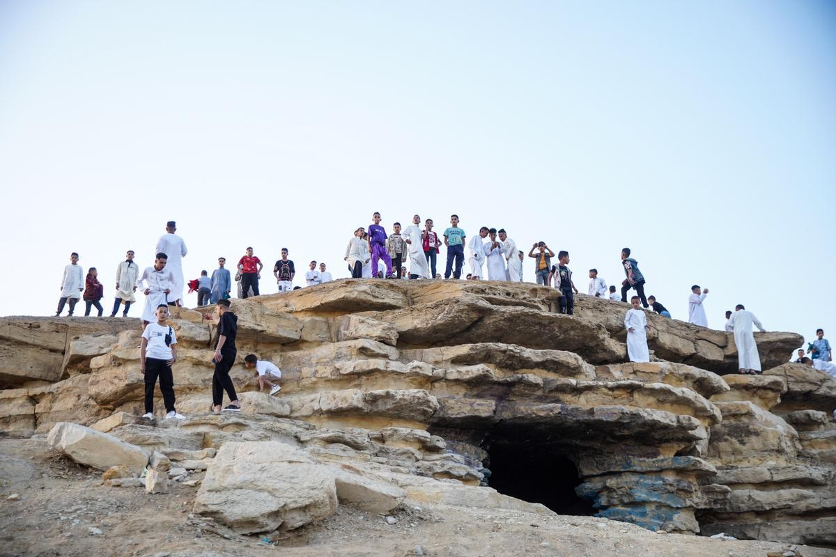 Los musulmanes celebran el fin del Ramadán. Fiesta del Eid al-Fitr en Egipto.