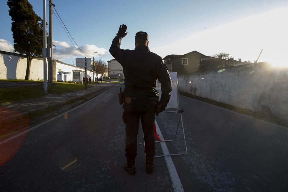 Control de la Policía Nacional en Avilés