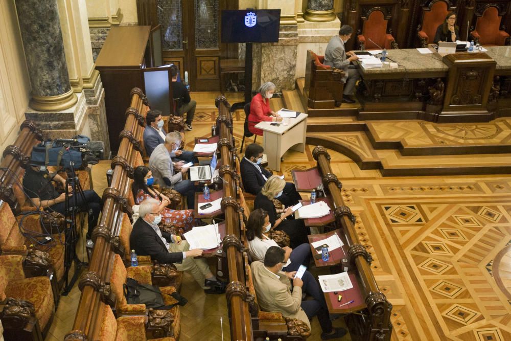 Pleno municipal en A Coruña (30/07/2020)