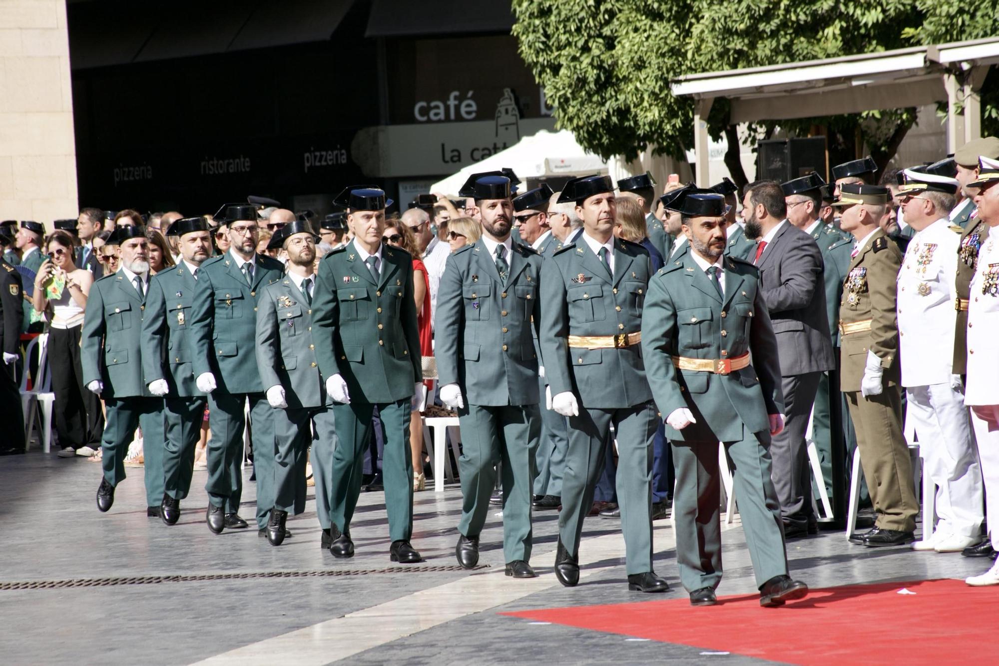 Celebración de la Festividad de la Virgen del Pilar, patrona de la Guardia Civil, en Murcia