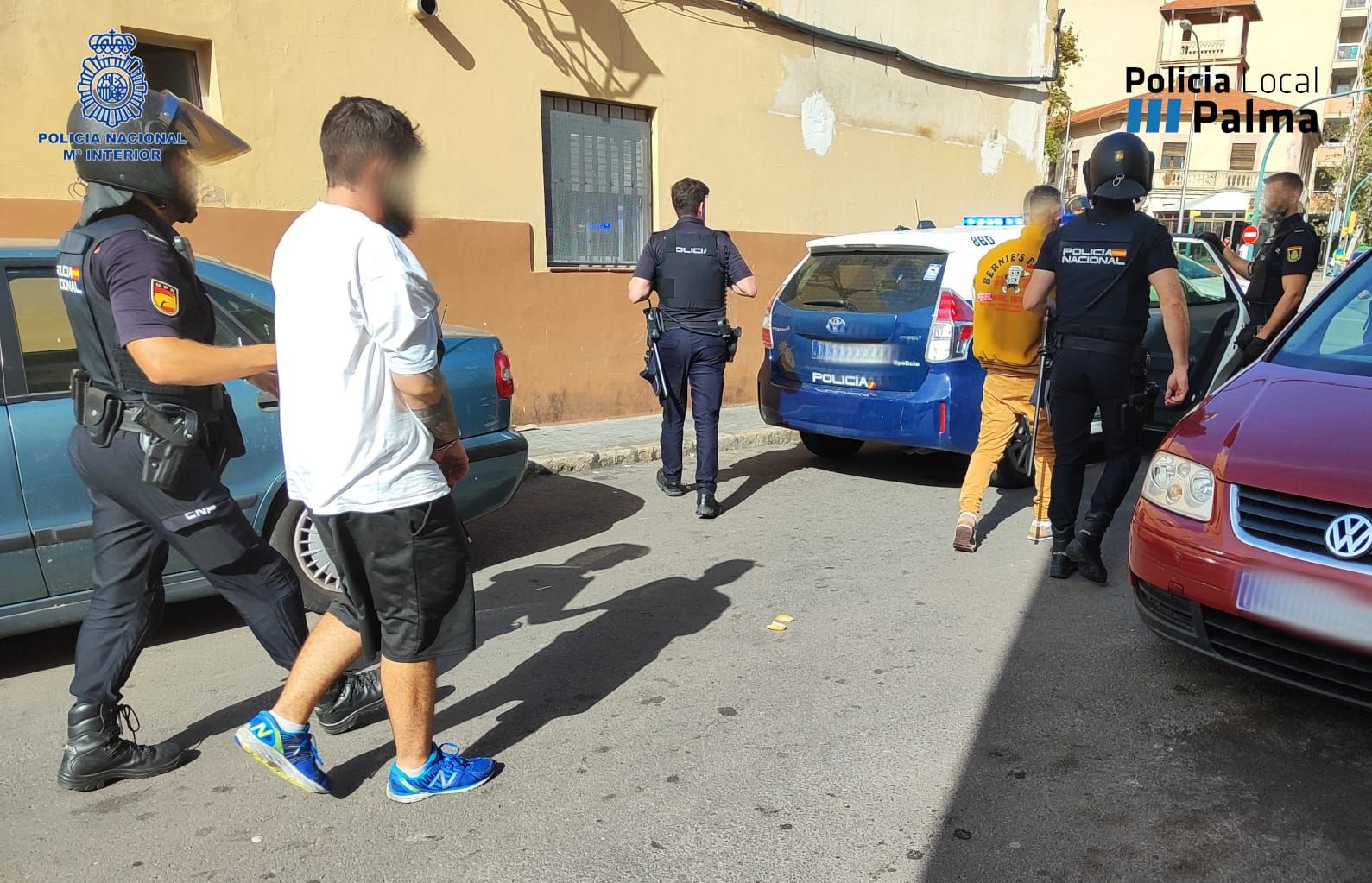 Uno de los narcos detenidos en Palma intentó quemar con un soplete una gran cantidad de dinero