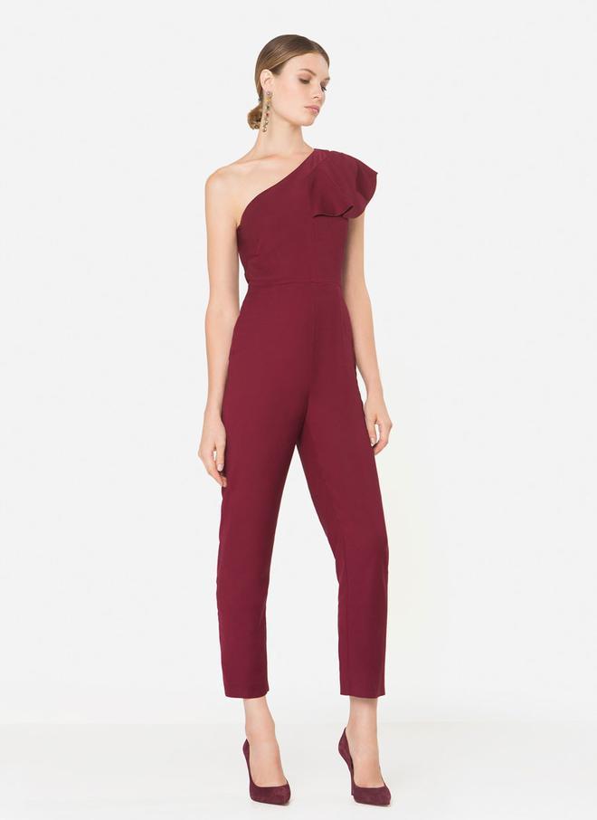 Rebajas Uterqüe: mono con volantes