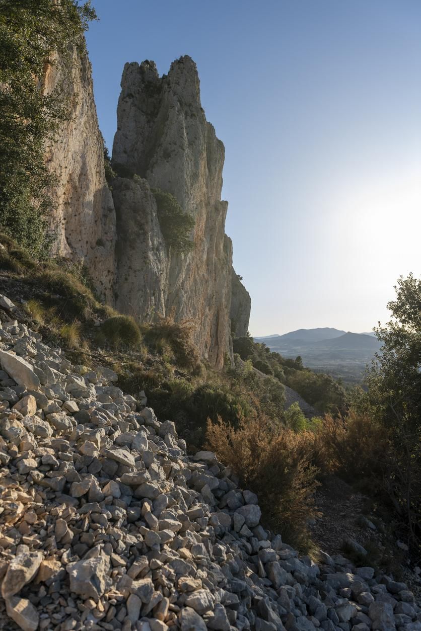 Las formaciones rocosas de la Sierra Serrella