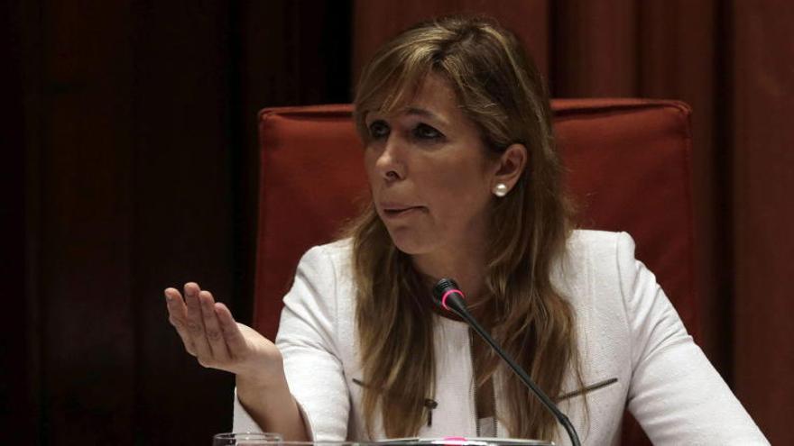 Alicia Sánchez-Camacho, en el Parlament.