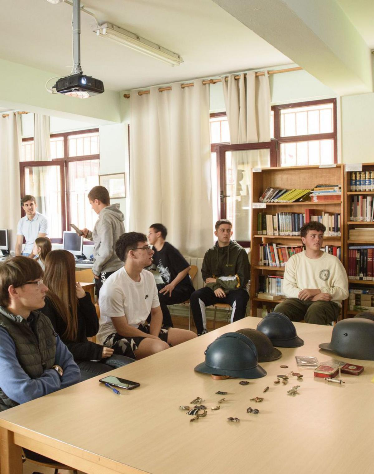 Los alumnos de 4.º de la ESO del IES Pérez de Ayala. | Jaime Casanova