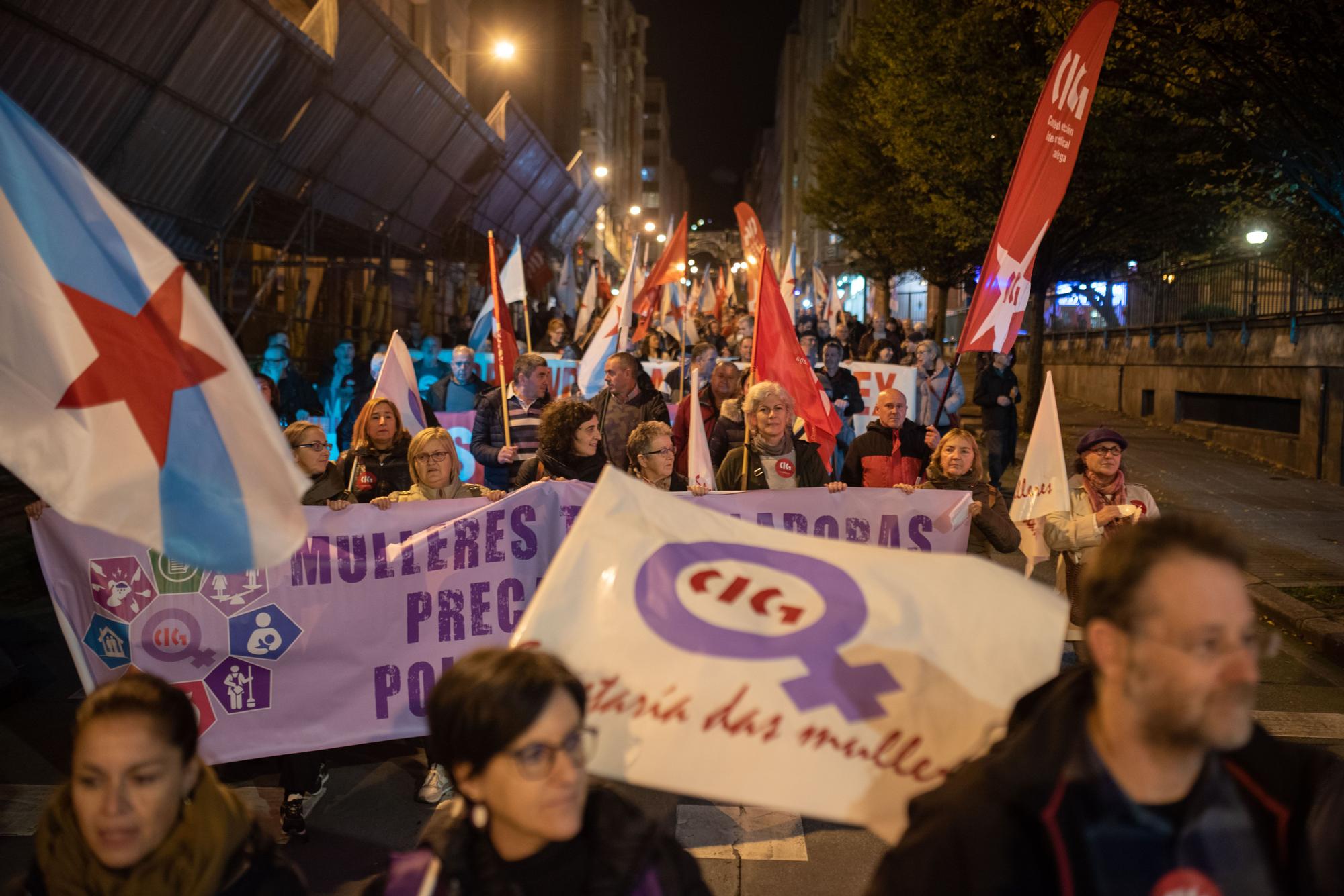 Protesta en A Coruña contra el aumento de la pobreza