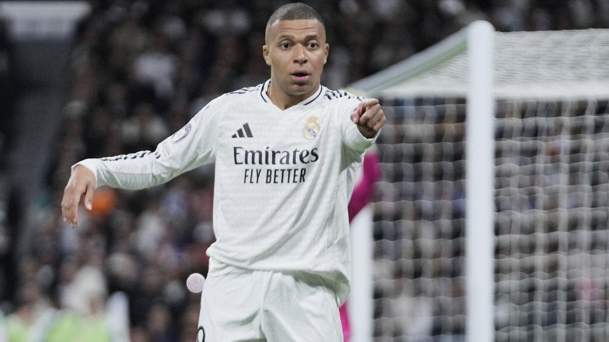 Kylian Mbappé, delantero del Real Madrid.