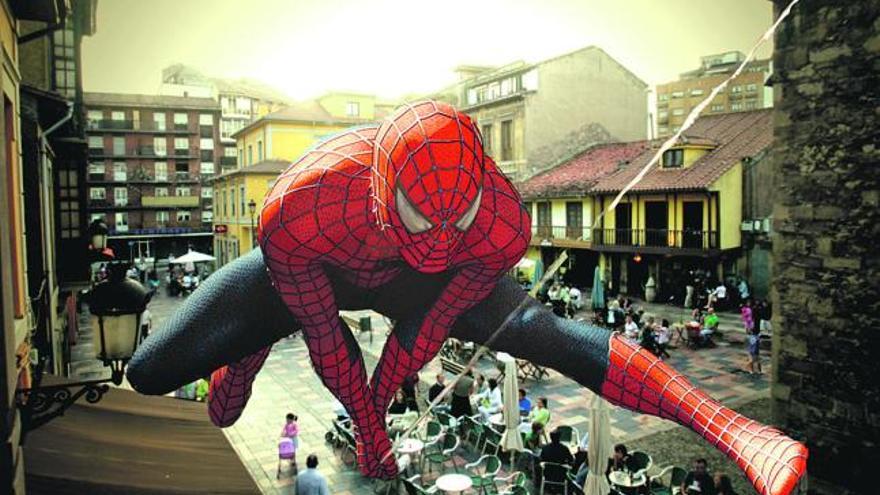 Spiderman» trepará por Avilés - La Nueva España