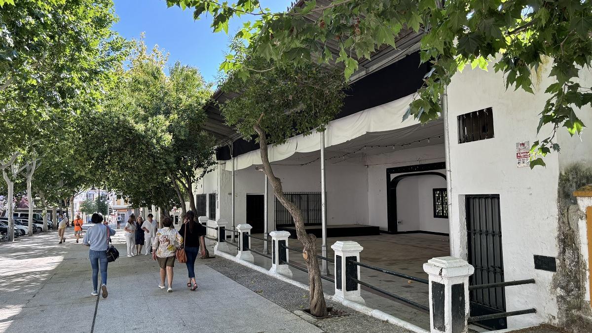 Antigua caseta JB en el Paseo Cervantes de Baena.