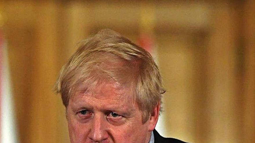 Boris Johnson, en un acto días antes de su ingreso.