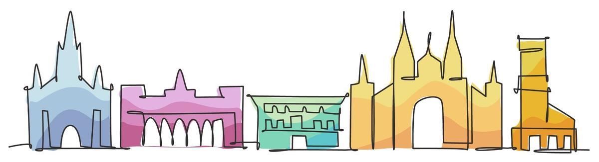 Silueta de Palma de Mallorca.