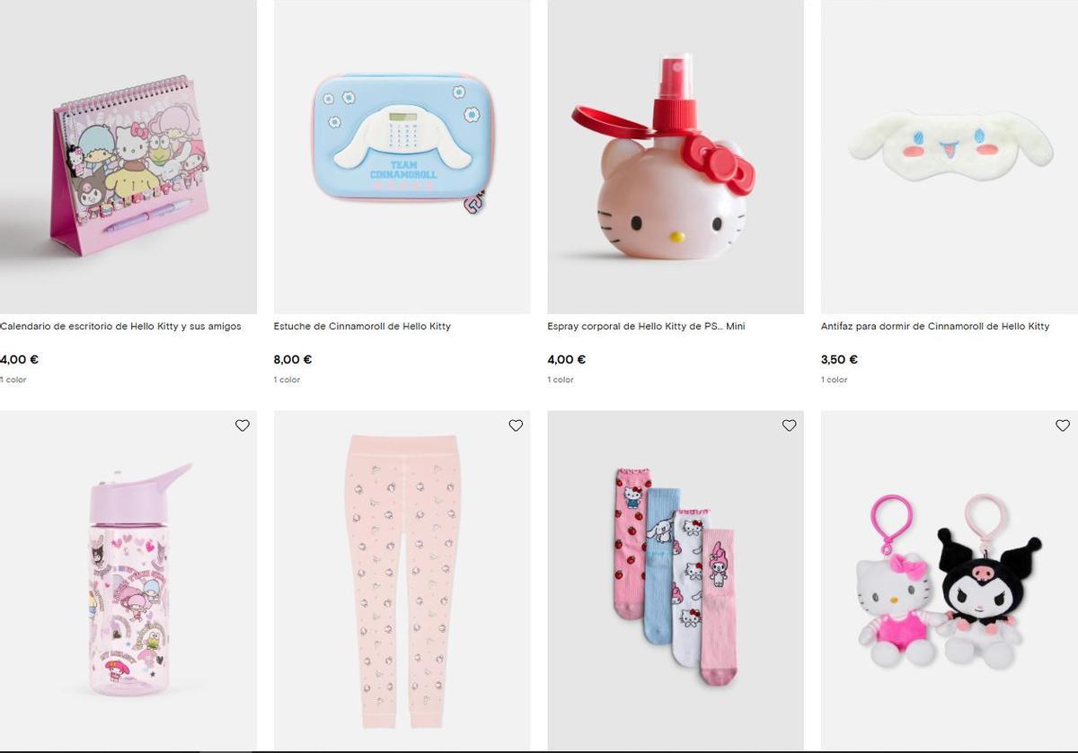 Artículos de Hello Kitty.