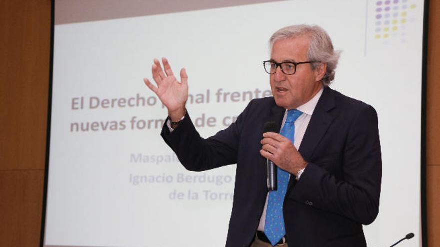 Ignacio Berdugo, catedrático de Derecho Penal, ayer en Maspalomas.