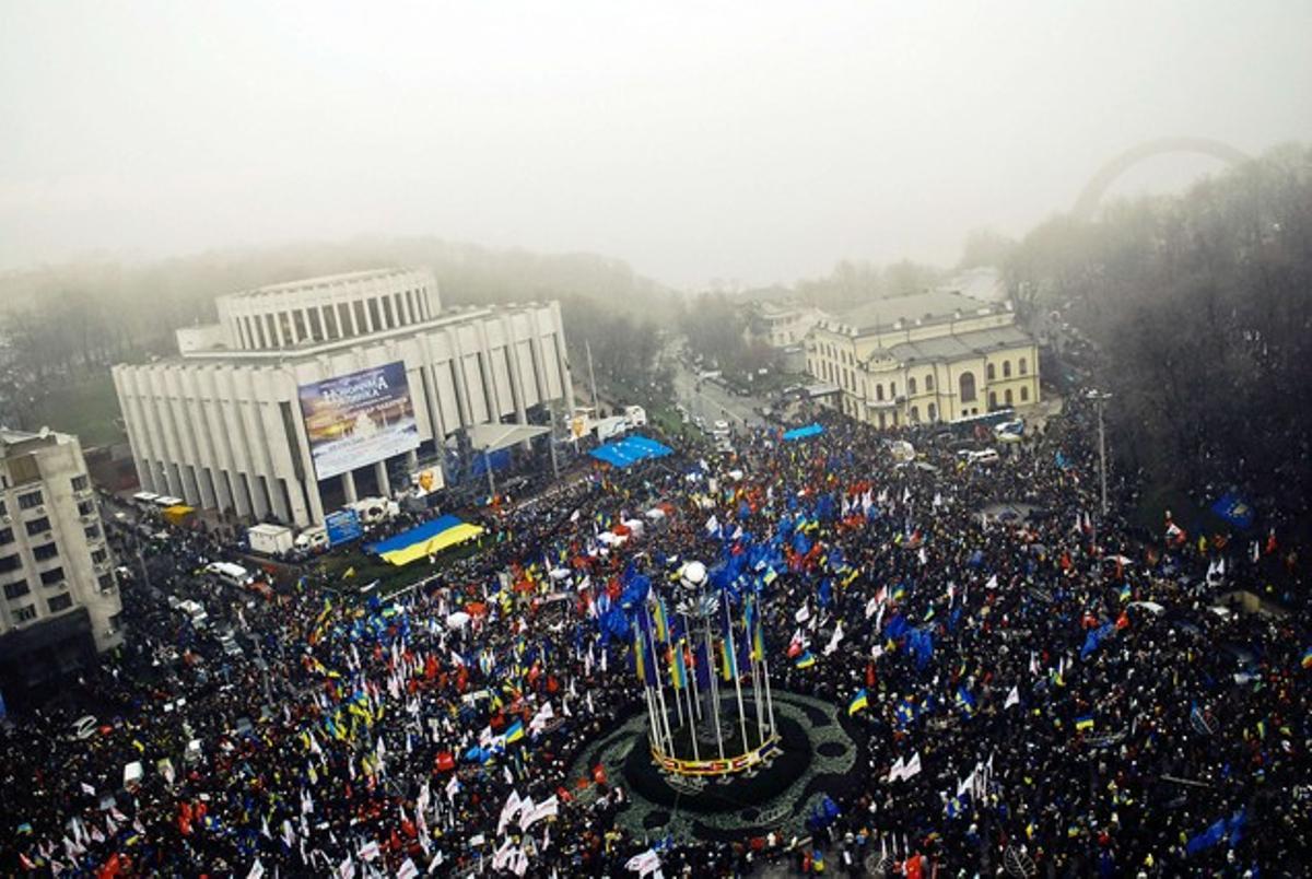La manifestació de Kíev.