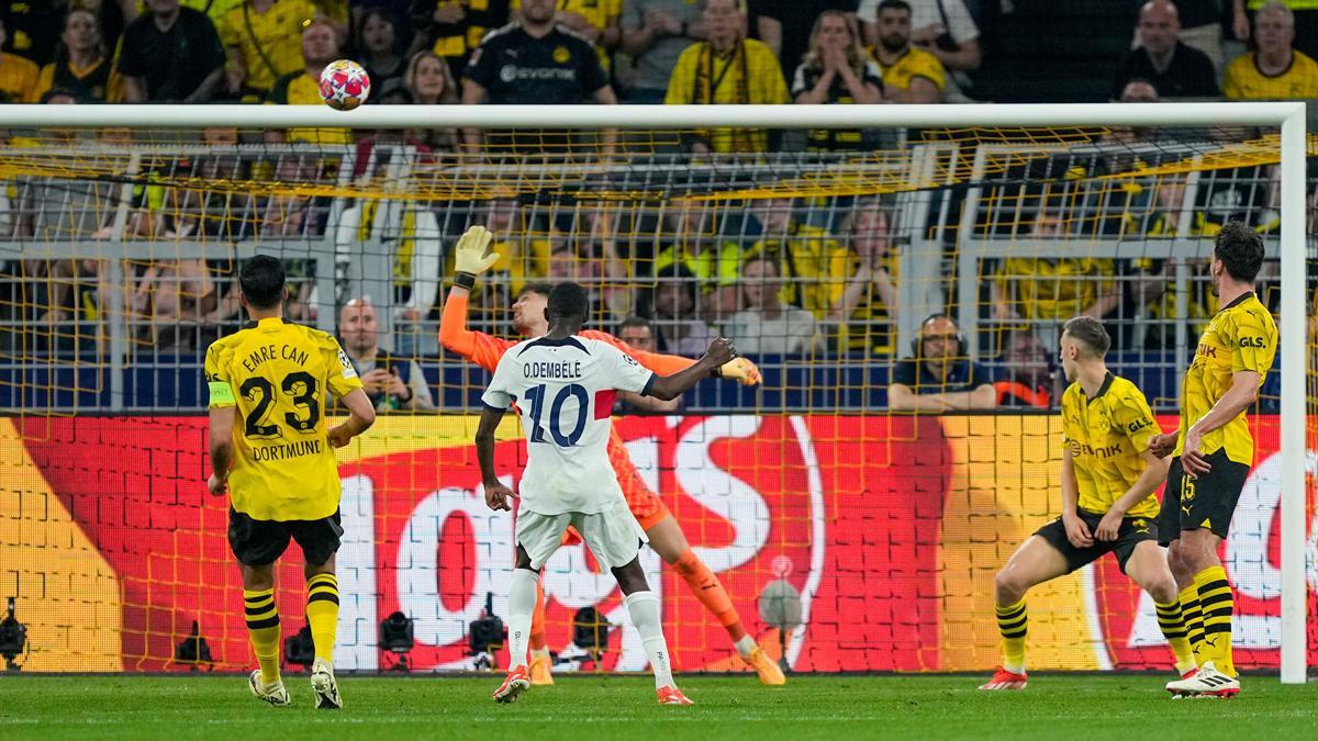 Borussia Dortmund - PSG: ¡Dembélé tuvo el empate en sus botas, pero el balón terminó en el limbo!
