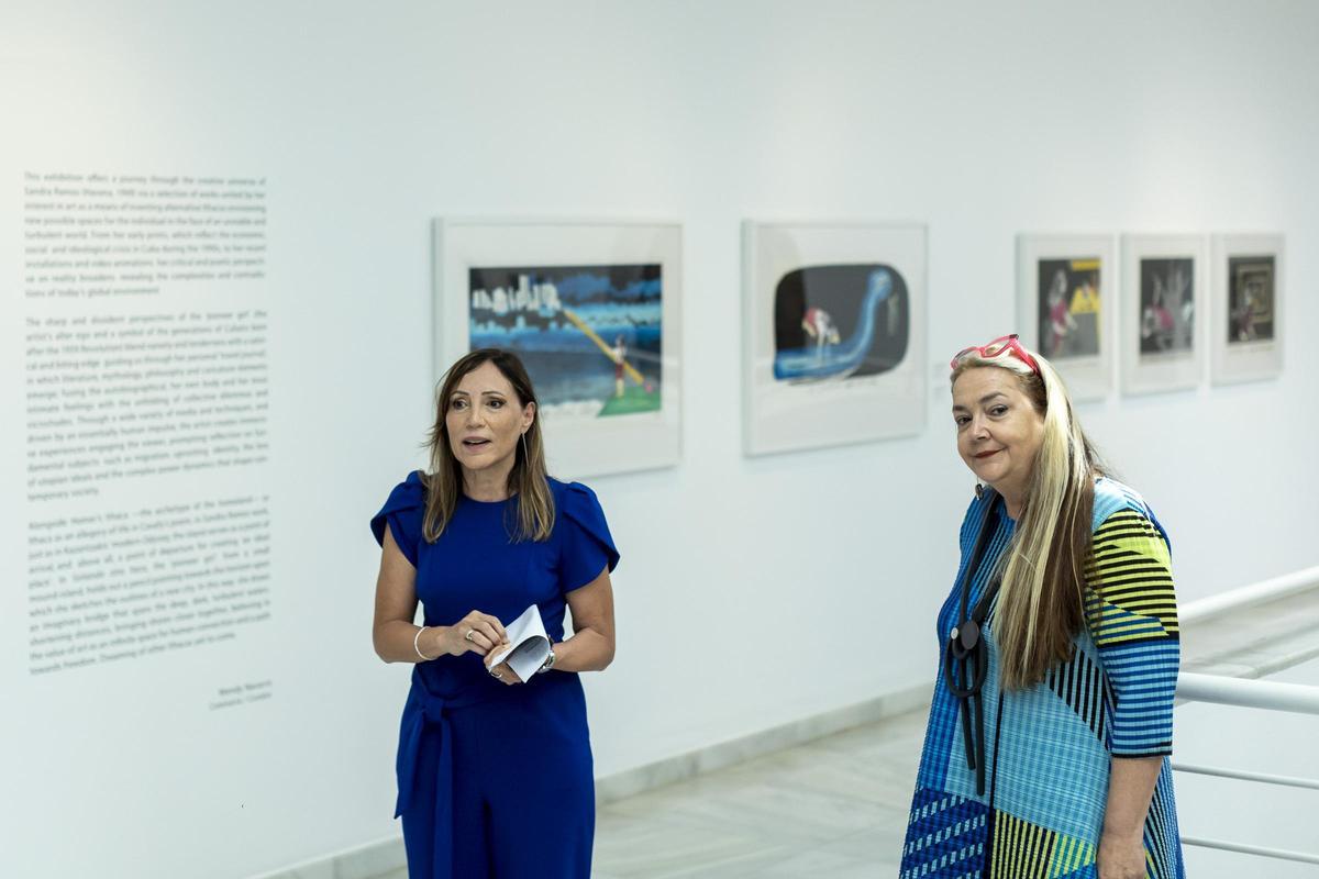 Wendy Navarro (izda) y Sandra Ramos.
