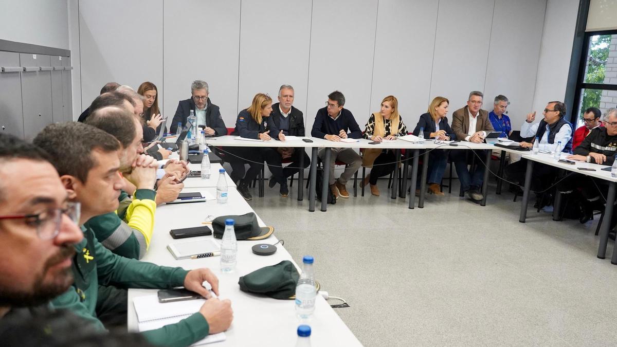 Reunión del Cecopi, días después de la dana.