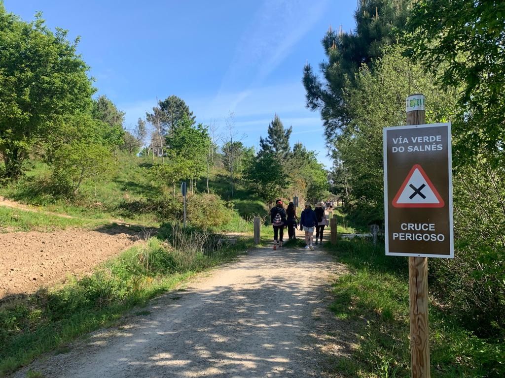 De caminata por la Vía Verde de O Salnés