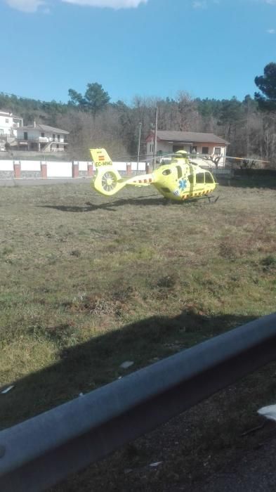 Accident a la C-63 entre Vidreres i Lloret