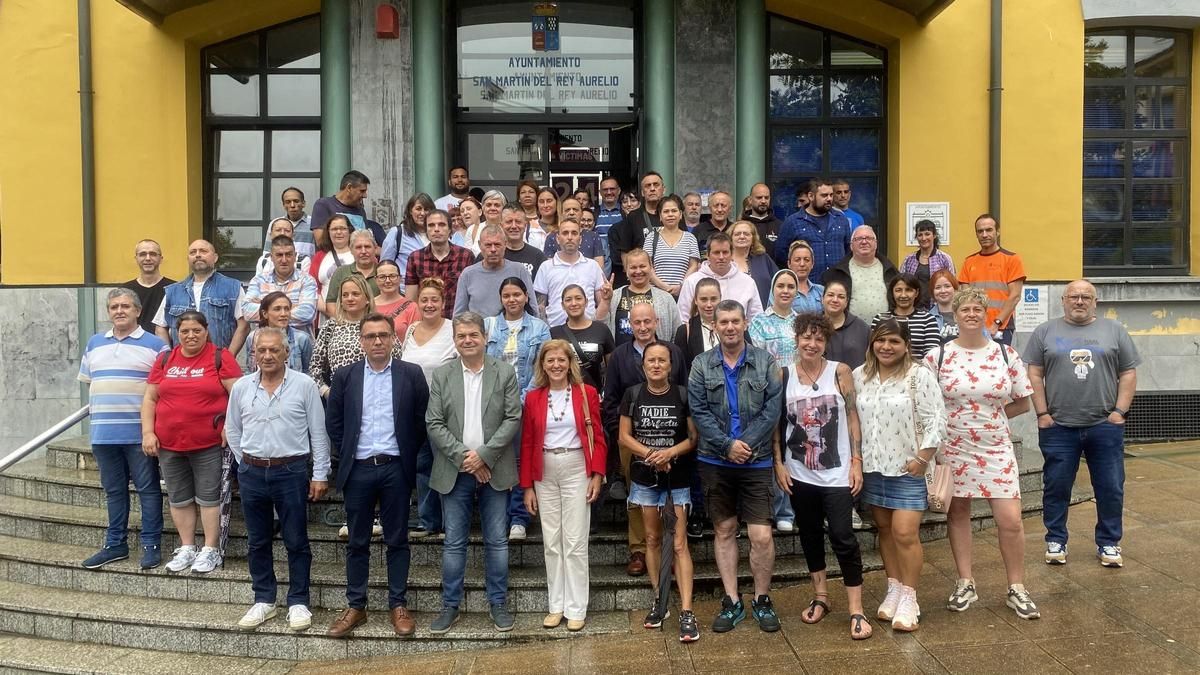 Participantes en el nuevo taller de empleo de San Martín.