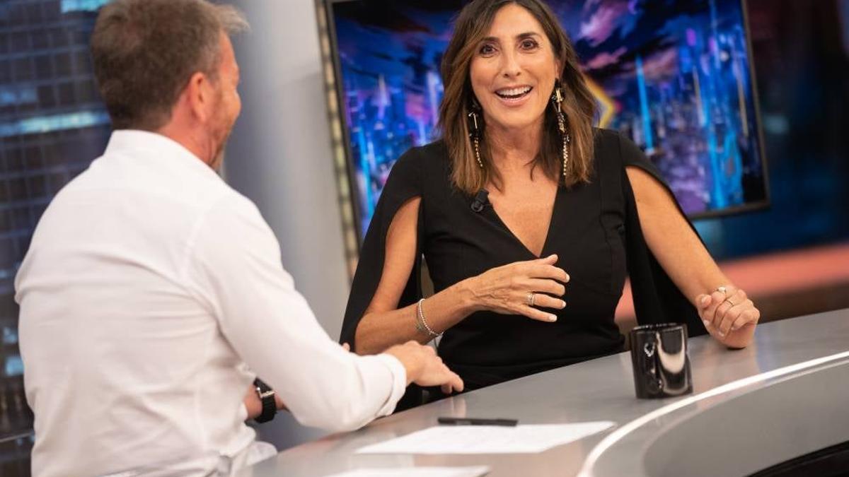 Paz Padilla en 'El Hormiguero' junto a Pablo Motos