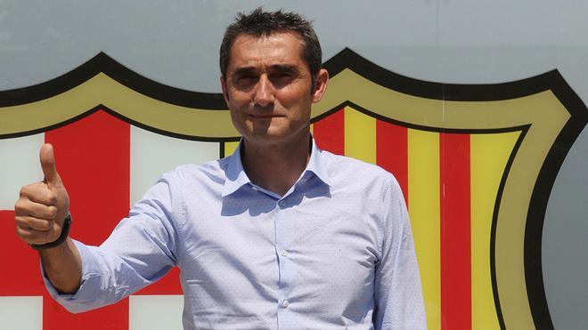 Las primeras imágenes de Ernesto Valverde como entrenador del FC Barcelona