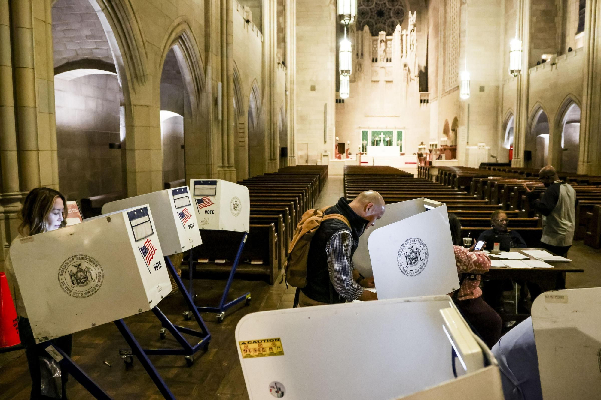 La jornada electoral en Estados Unidos, en imágenes