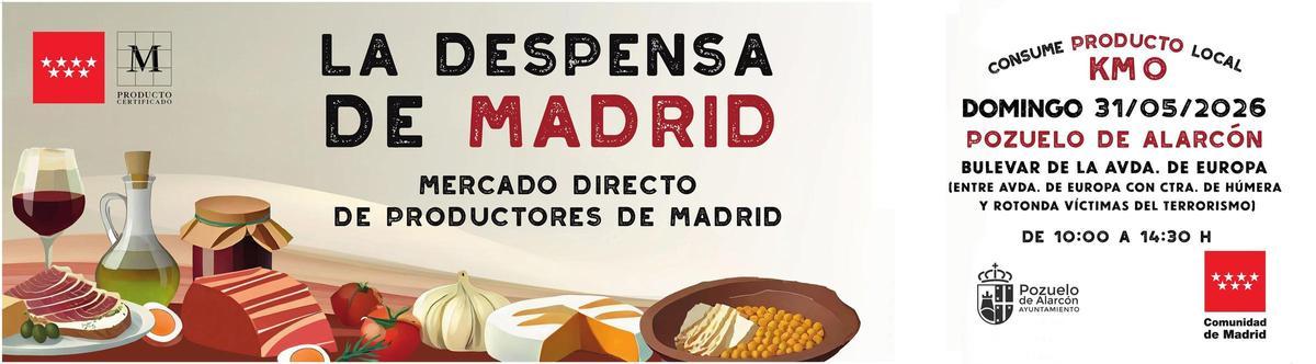 El mercado itinerante de productos madrileños llega este domingo a Pozuelo.