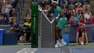 El curioso punto entre Tiafoe y Raonic... para aprender reglamento