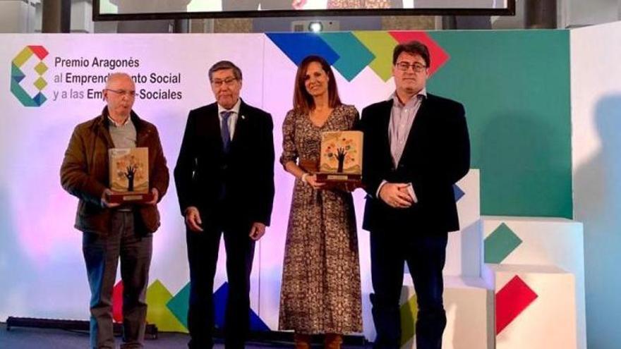 Aliaga clausura el acto de entrega del Premio Aragonés al Emprendimiento Social y las Empresas Sociales