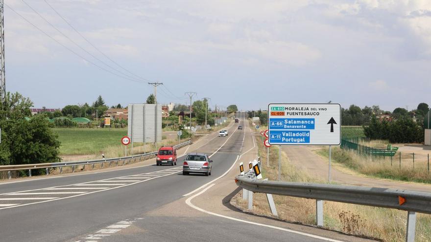 Casi 5.600 vehículos pasan cada día por el tramo de la CL-605 en el término de Zamora.