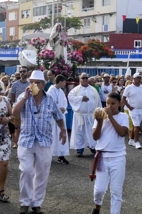 21-07-19 GRAN CANARIA. PUERTO DE ARGUINEGUIN-PUERTO DE MOGAN. MOGAN. Procesión marítima de la Virgen delCarmen desde el Puerto de en Arguineguín hasta el Puerto de Mogán.Fotos: Juan Castro  | 21/07/2019 | Fotógrafo: Juan Carlos Castro