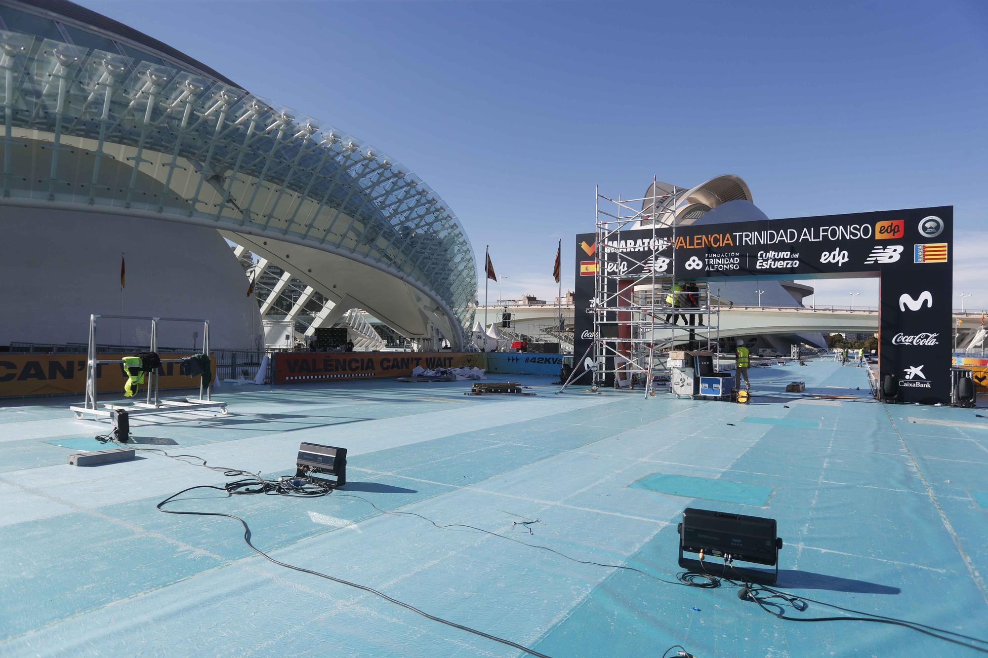 Así luce la nueva recta de meta de Maratón Valencia Trinidad Alfonso