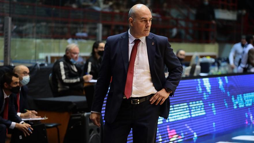 Jaume Ponsarnau, durante el partido en Saratov.