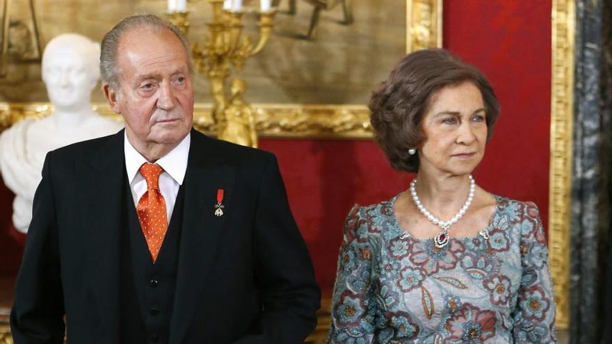 Don Juan Carlos y Doña Sofía en una foto fechada en febrero.