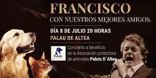 Francisco pide "perdón" a Mónica Oltra a pocas horas de actuar en Altea