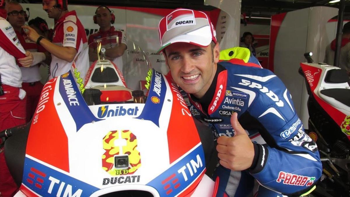 Héctor Barberá llegó a pilotar una de las Ducati oficiales en el Mundial-2016 de MotoGP.