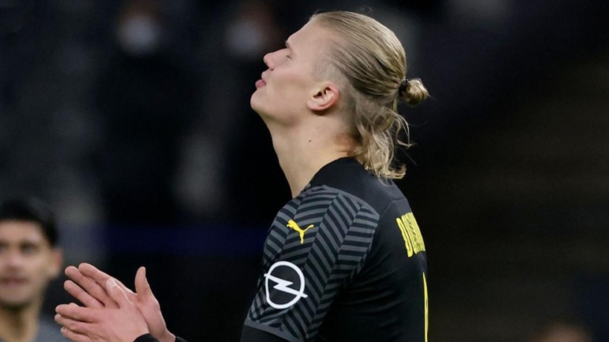 Erling Haaland en su último encuentro con el Borussia Dortmund en 2021