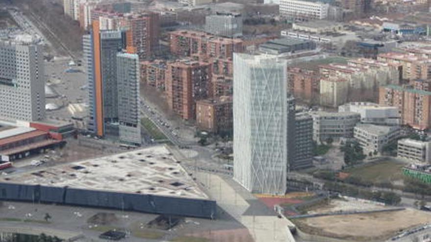 L&#039;edifici Telefónica a Barcelona.