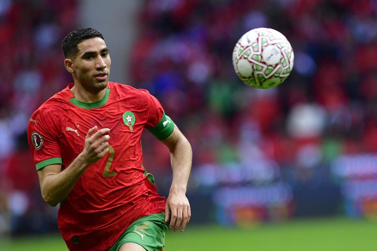 Achraf Hakimi, durante un partido