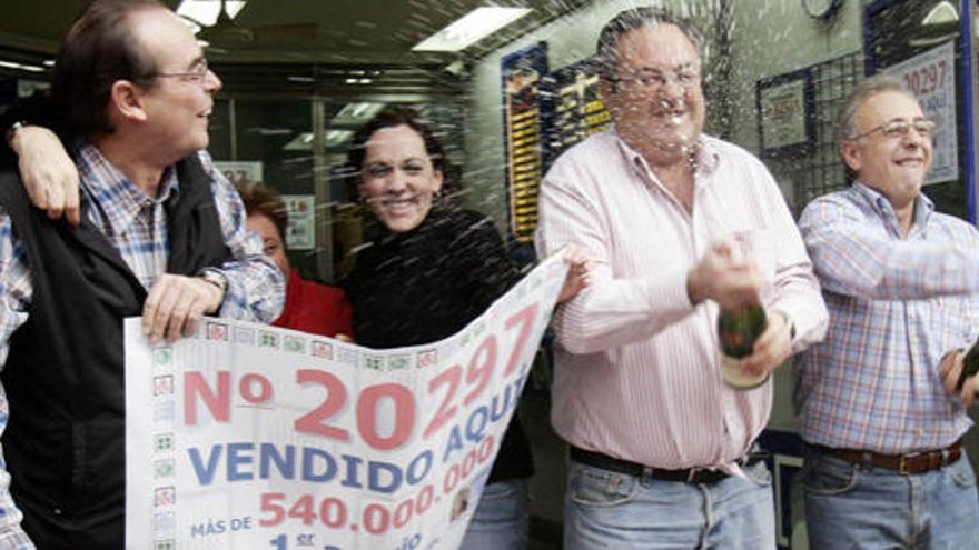 Agraciados en el sorteo de la Lotería de Navidad.