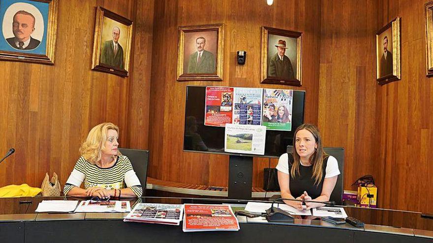 Cecilia Doporto y Begoña Blanco presentaron ayer el programa cultural de junio.