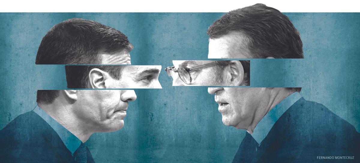 Pedro Sánchez y Alberto Núñez Feijóo.