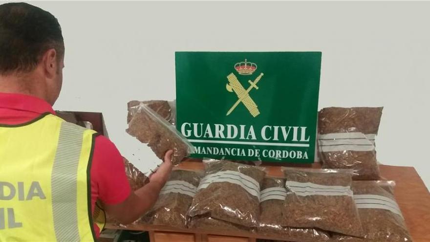 Una detenida en La Carlota con 205 kilogramos de picadura de tabaco