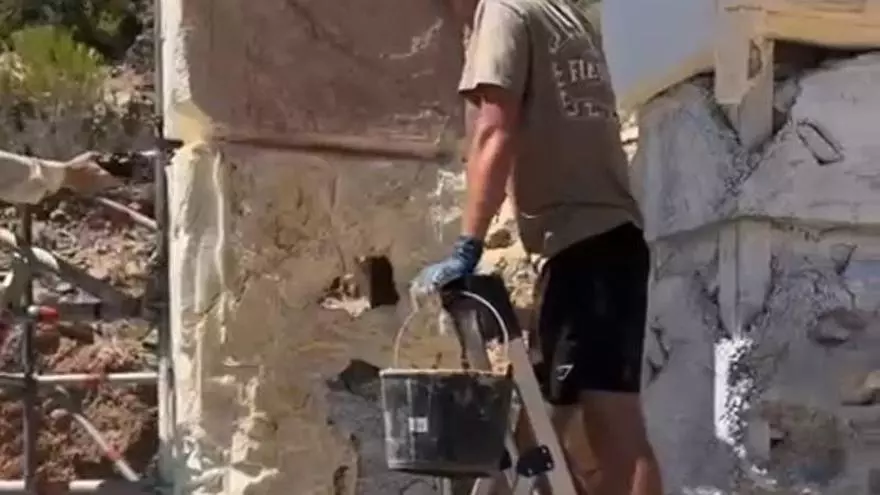 Vídeo del montaje de la fiesta en Sa Pedrera, Sant Antoni