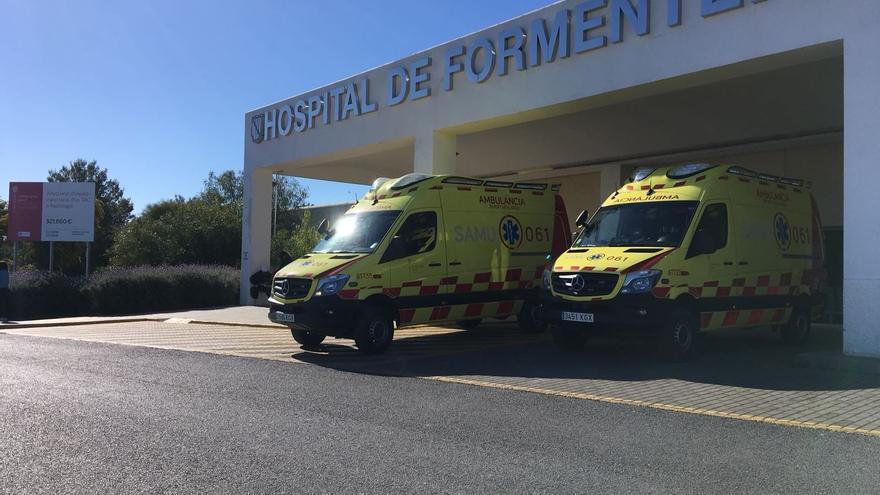 Grave con traumatismo craneoencefálico un motorista tras un accidente en Formentera