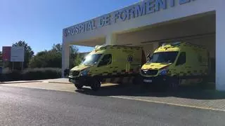 Grave con traumatismo craneoencefálico un motorista tras un accidente en Formentera