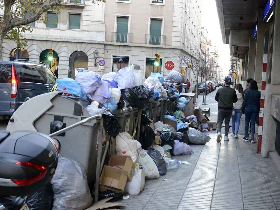 Vaga d'escombraires a Figueres