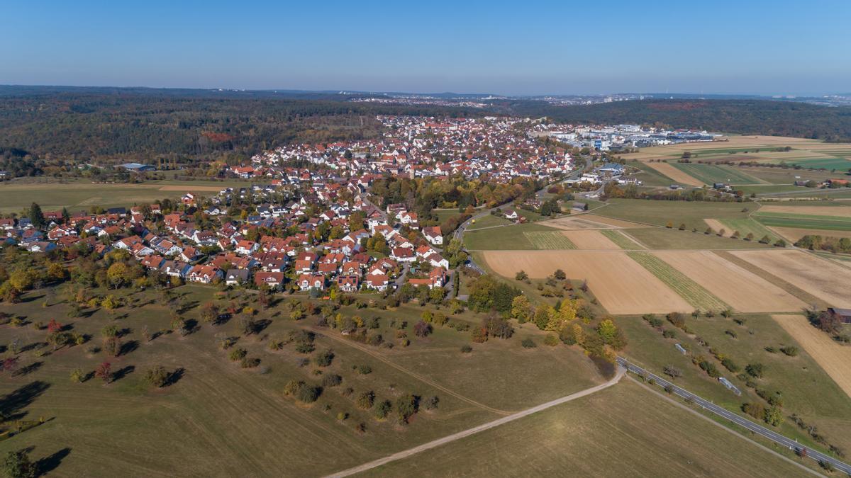 Vista aérea de Steinenbronn.