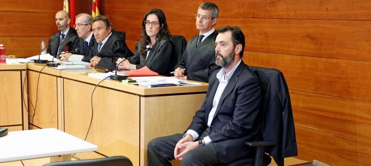 Miguel López, el único acusado, durante el juicio.